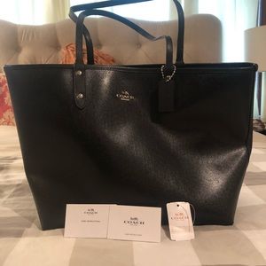 Coach Leather Tote- Large